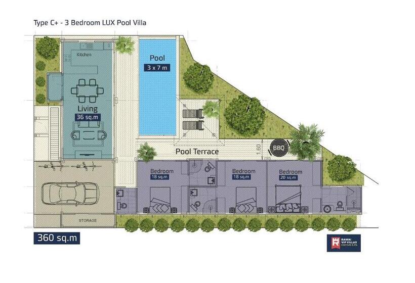 Вилла Superior 3 Спальни, Rawayana West Villas & Kids Park