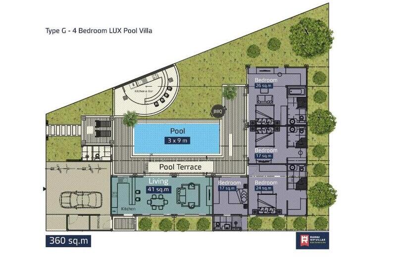 Вилла 4 Спальни, Rawayana West Villas & Kids Park