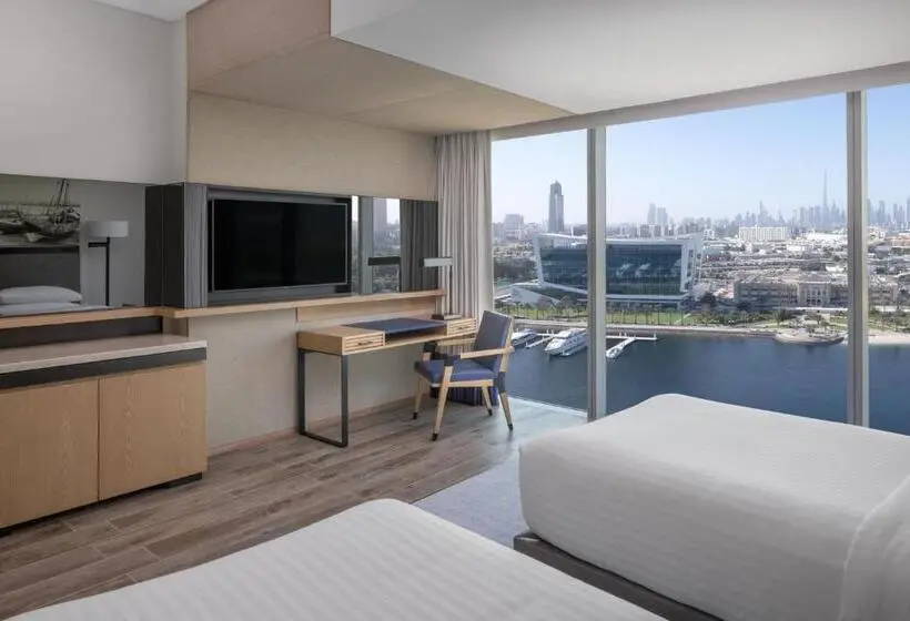 景色の見えるデラックスルーム, Marriott Marquis Dubai Creek