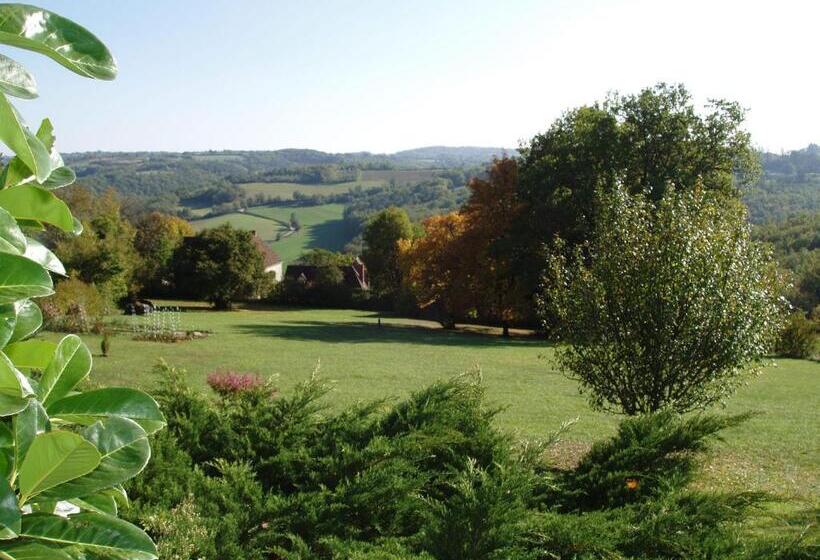 غرفة قياسية مطلّة علي الحديقة, Le Mas De Gramat