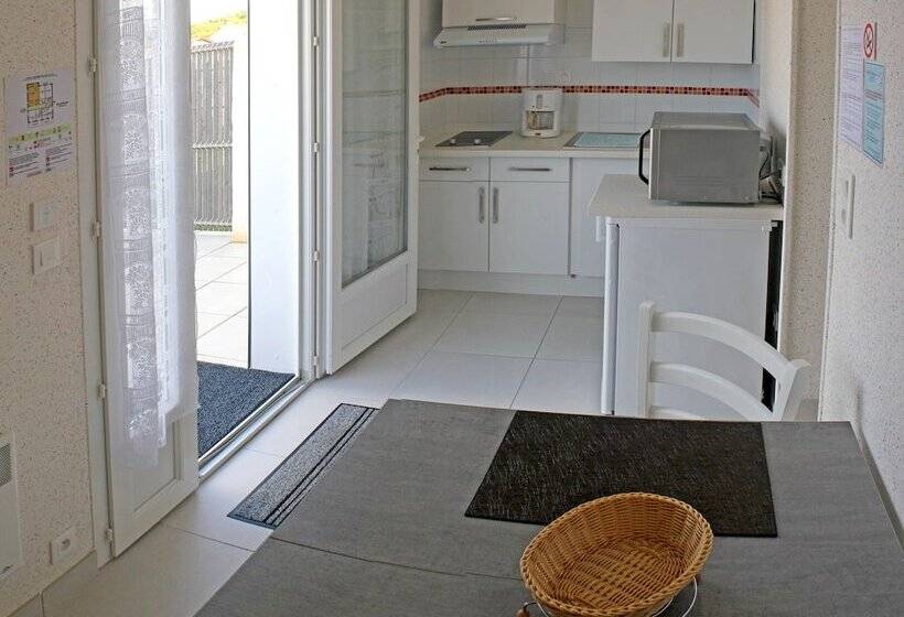 带露台的标准工作室, Hôtel Résidence Les Flots