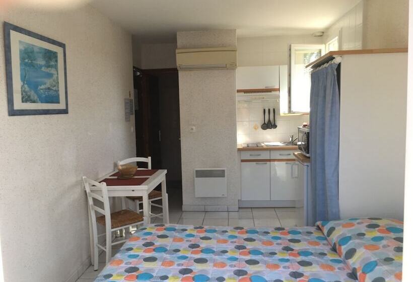 带露台的标准工作室, Hôtel Résidence Les Flots