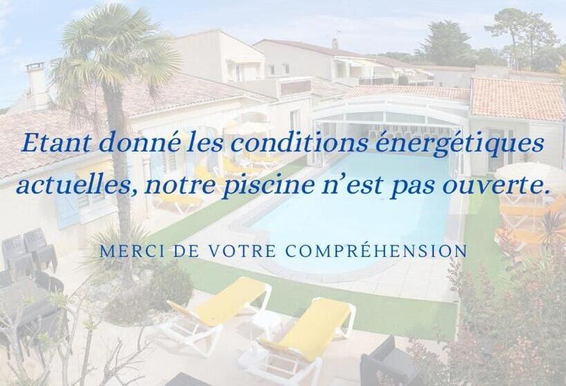 带露台的标准工作室, Hôtel Résidence Les Flots