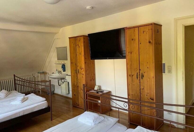 Standard 4 Pers. Værelse Delt Badeværelse, Gasthaus Schutzen