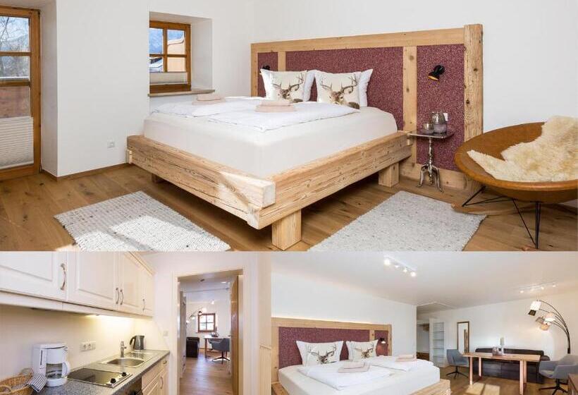 شقة غرفة نوم واحدة مزودة بشُرفة, Landhaus Kossel