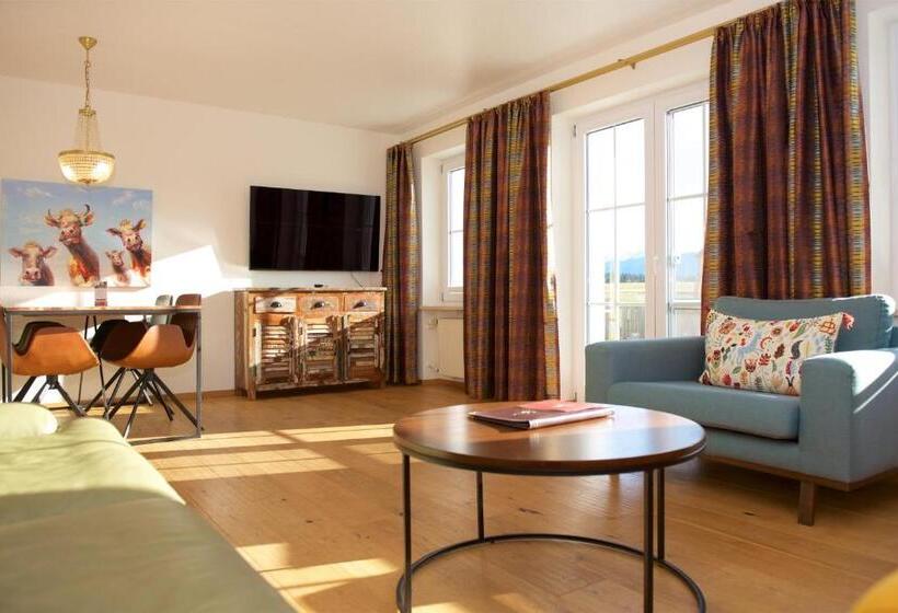 شقة غرفة نوم واحدة مزودة بشُرفة, Landhaus Kossel