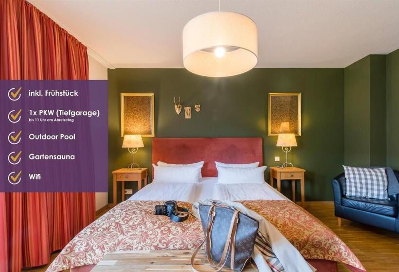 标准房带园景, Steiger Apparthotel Bad Schandau