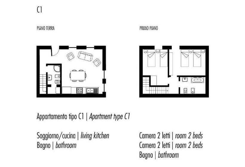 آپارتمان 2 خوابه, Ca Degli Antichi Giardini Apartments