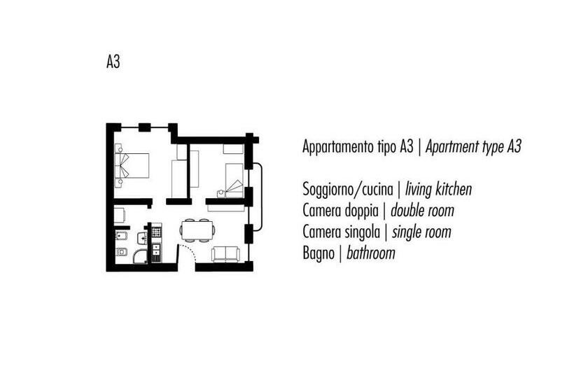 آپارتمان 2 خوابه, Ca Degli Antichi Giardini Apartments