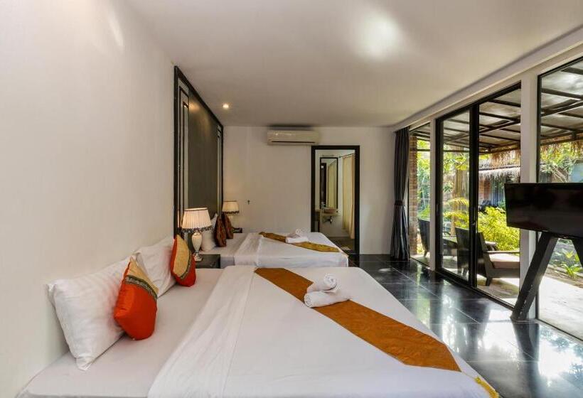 クイーンベッドのデラックスルーム, Maison Gen Angkor