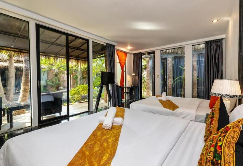 クイーンベッドのデラックスルーム, Maison Gen Angkor