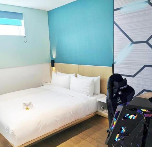 חדר סטנדרט עם מיטת קווין, Pace Hotel Suzhou Renmin Branch