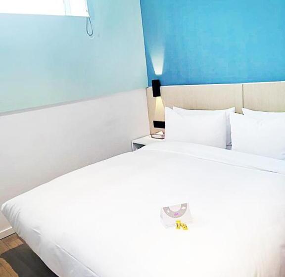 חדר סטנדרט עם מיטת קווין, Pace Hotel Suzhou Renmin Branch