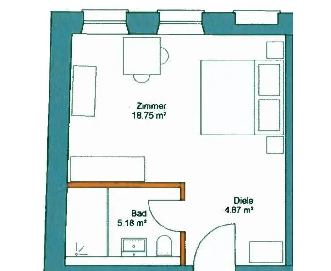 デラックスルーム, Anna Gästehaus Zimmer