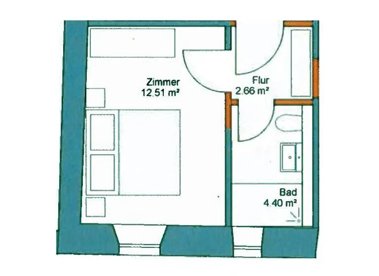 スタンダードルーム, Anna Gästehaus Zimmer