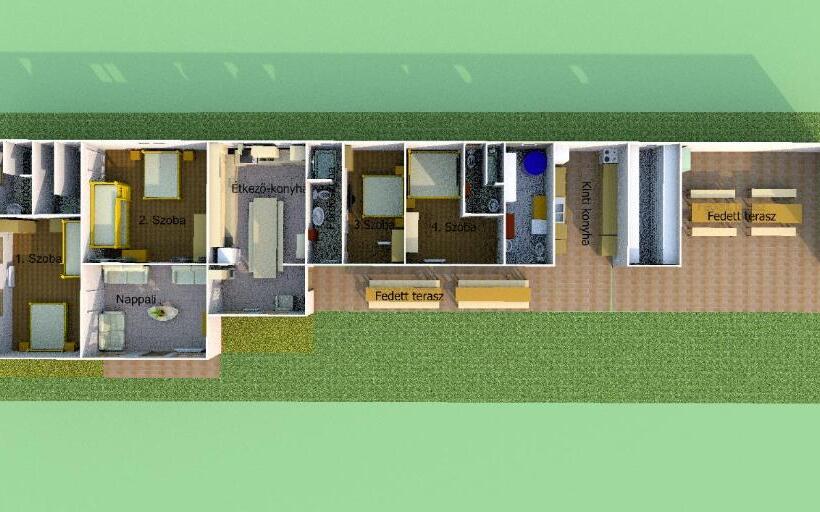 Дом 1 Спальня, Sziget Vendégház Kölcse