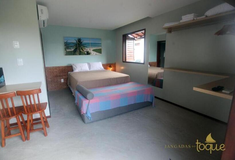 סטודיו סטנדרט עם מרפסת, Jangadas Do Toque Milagres Flat 1 Térreo