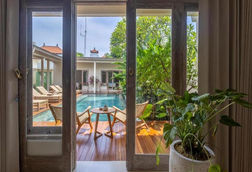 חדר סטנדרט נוף לבריכה, Riyuri Guesthouse