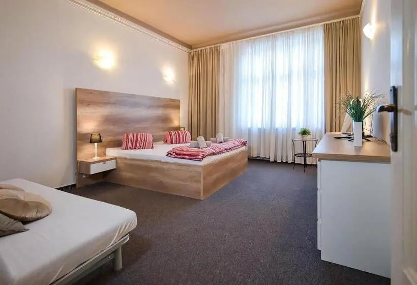 バス共有のスタンダードルーム, Stodolní Apartment