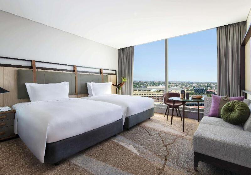 디럭스 룸 킹사이즈 침대, Sofitel Sydney Darling Harbour