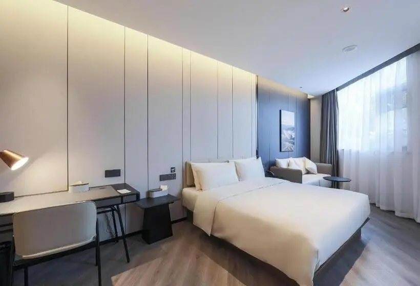キングサイズベッドのスタンダードルーム, Atour Hotel Chongqing Bishan Cbd Financial Street