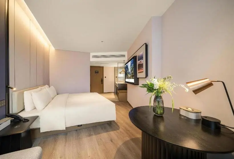 キングサイズベッドのスタンダードルーム, Atour Hotel Chongqing Bishan Cbd Financial Street
