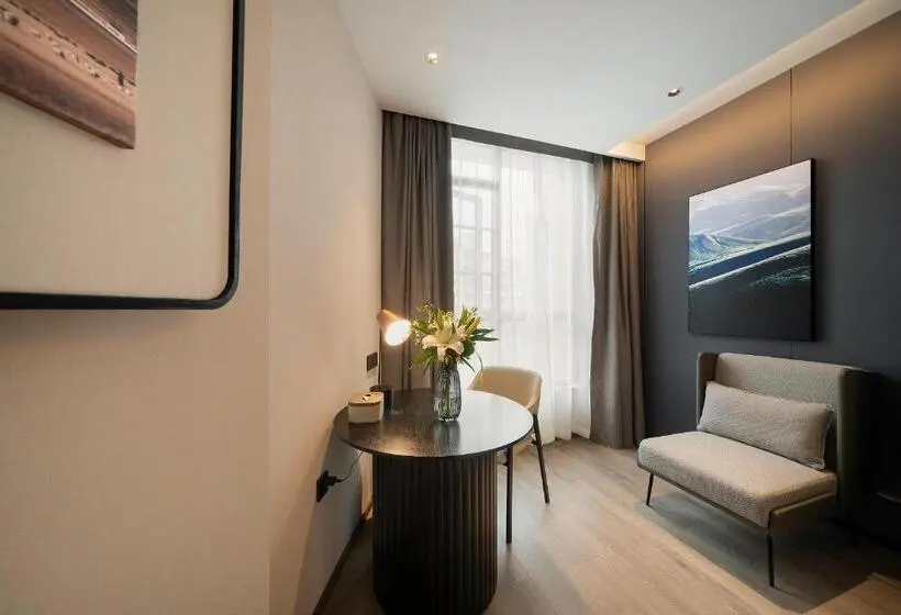 キングサイズベッドのスタンダードルーム, Atour Hotel Chongqing Bishan Cbd Financial Street