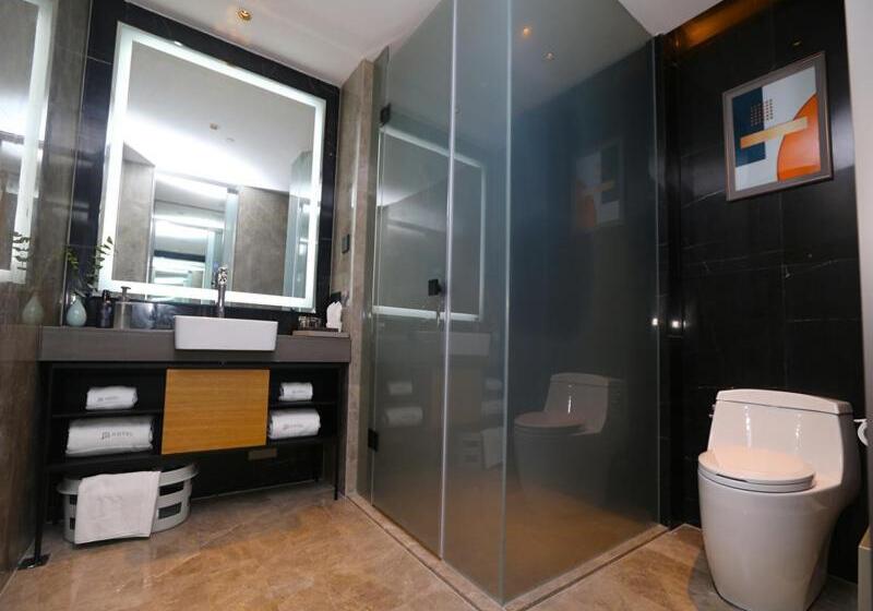 标准间带露台, Lanou M Hotel Shangxing Luxun S Hometown