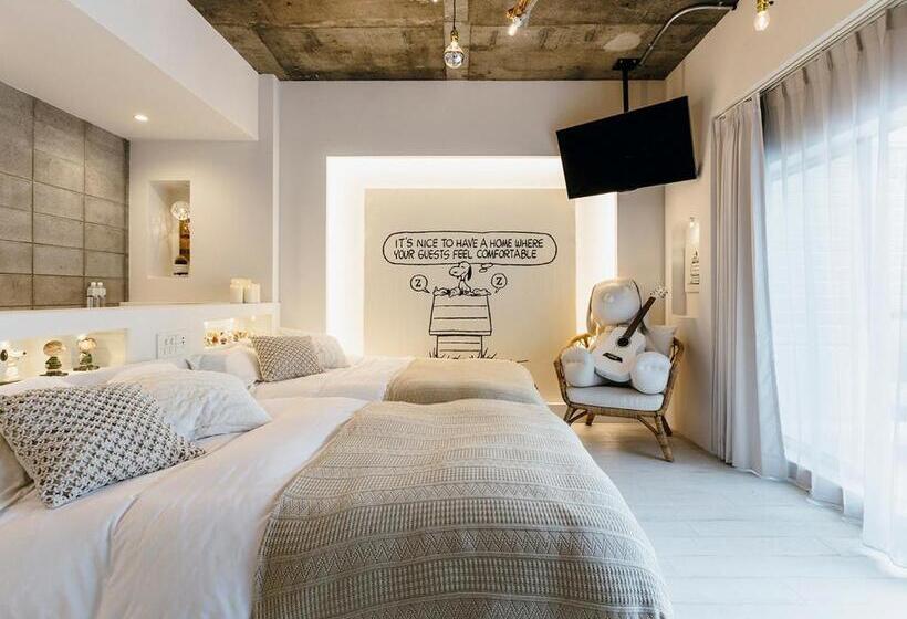 Standard-huone Terassi, ピーナッツホテル/peanuts