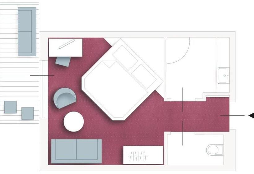 اتاق سوپریور یک تخته, Bergzeit