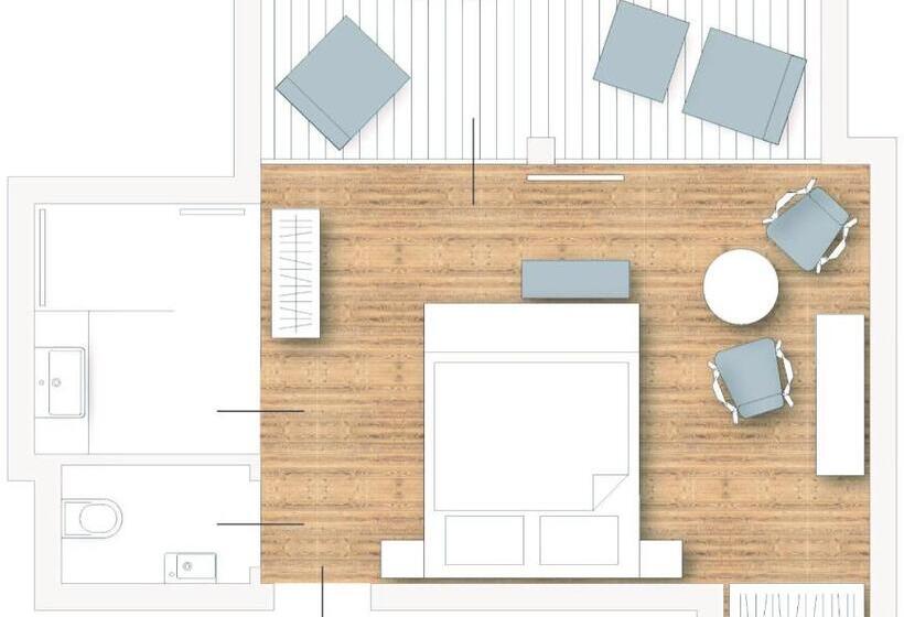 Suite with Terrace, Bergzeit