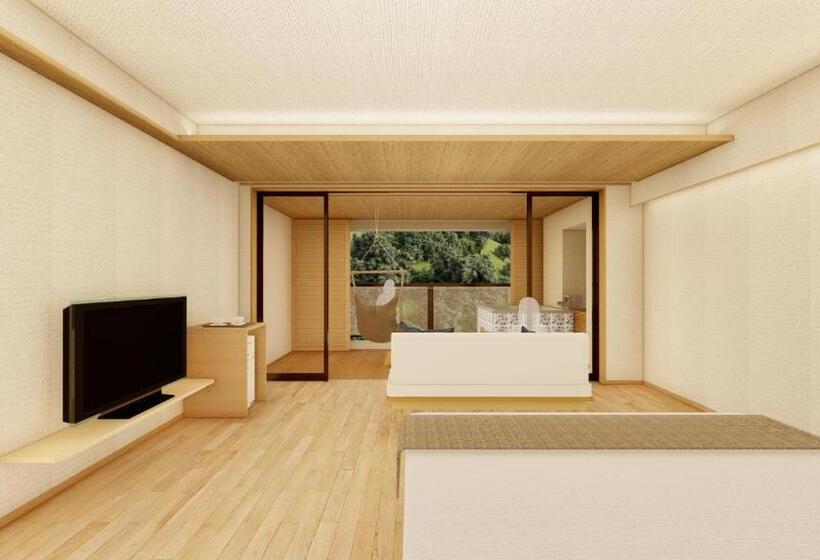 اتاق لوکس با تخت بزرگ, Sakunami Onsen Yuzukushi Salon Ichinobo