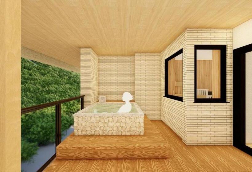 سوییت با چشم‌انداز کوه, Sakunami Onsen Yuzukushi Salon Ichinobo