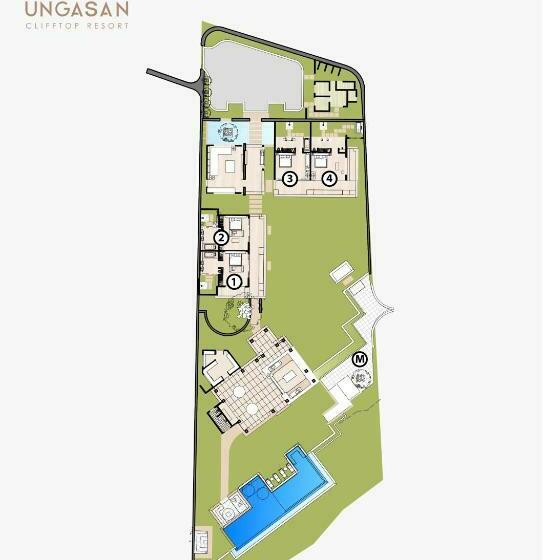 침실 5개 빌라, The Ungasan Clifftop Resort