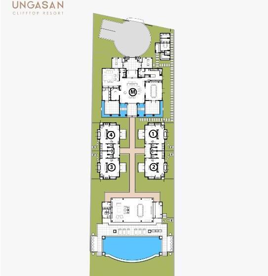 침실 5개 빌라, The Ungasan Clifftop Resort