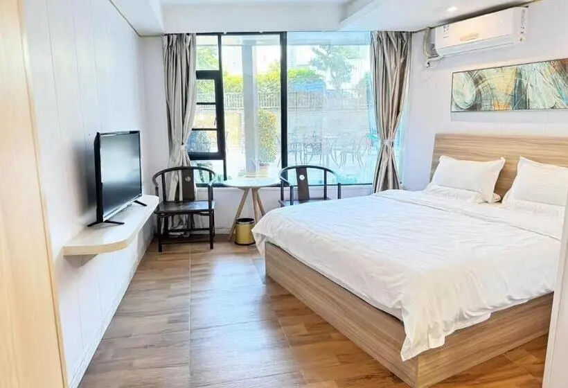 Deluxe-huone Puutarhanäkymä, Zhuhai Dreamers Capsule