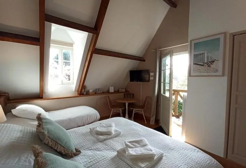 バルコニー付きスタンダードトリプルルーム, Le Cottage Des Falaises