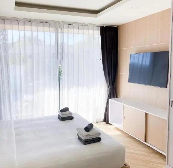 テラス付き1ベッドルームアパートメント, Appartements Avec Piscine