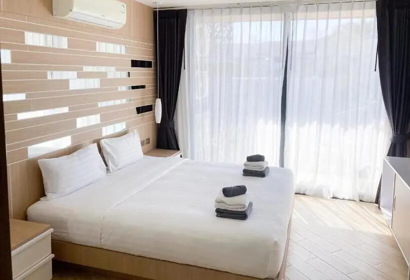 テラス付き1ベッドルームアパートメント, Appartements Avec Piscine