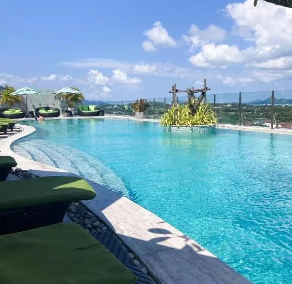 テラス付き1ベッドルームアパートメント, Appartements Avec Piscine