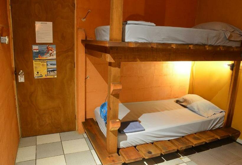 غرفة قياسية سرير بطابقين مزودة بحمام مشترك, Hostal San Pancho