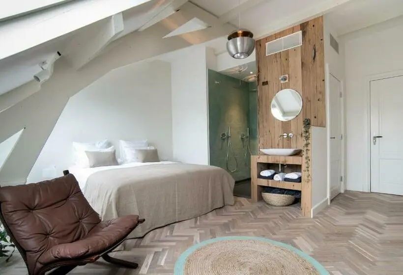 キングサイズベッドのデラックスルーム, Boutique Hotel De Witte Dame