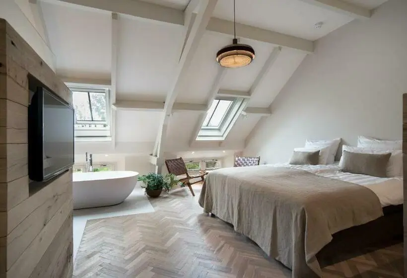 キングサイズベッドのスーペリアルーム, Boutique Hotel De Witte Dame