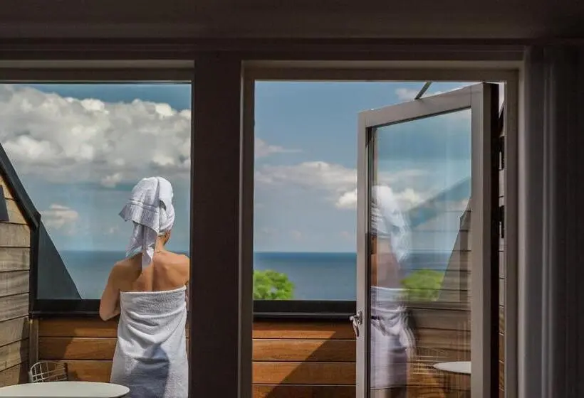 オーシャンビュースタンダードルームバルコニー付き, Kiviks Hotell