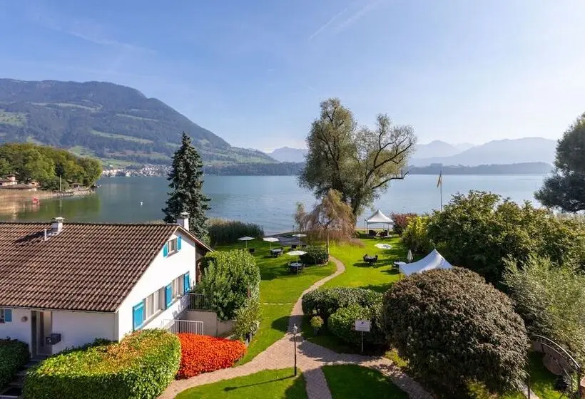 湖の見えるジュニアスイート, Swiss Chalet Merlischachen   Romantik Schloss Hotel Am See