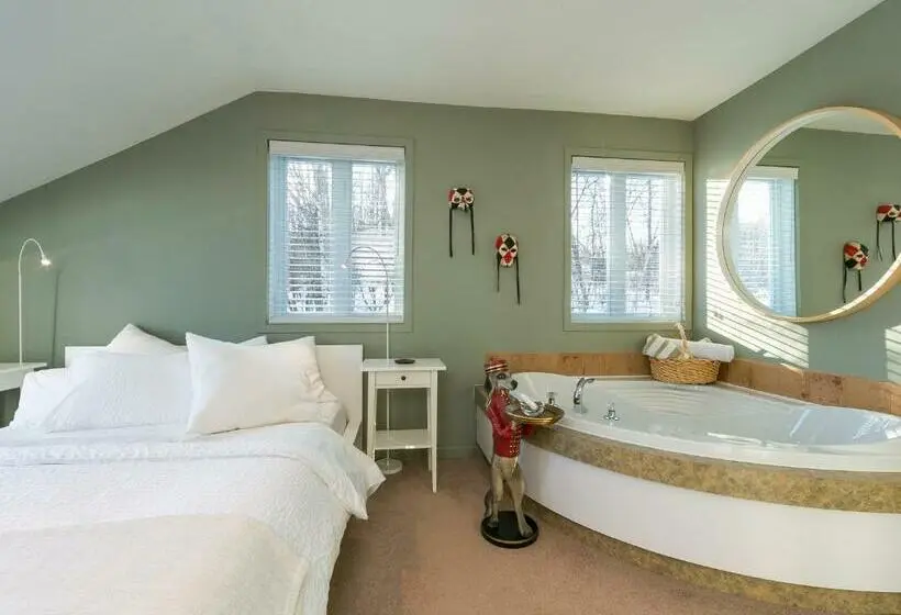 اتاق استاندارد با وان آب گرم, Auberge Des Eaux Vives