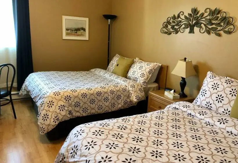Standard-huone 2 Parivuodetta, Motel Des Cascades