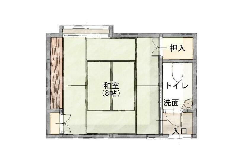 バス共有のスタンダードルーム, Super Hydrogen Rich Spa Yado Kanzan