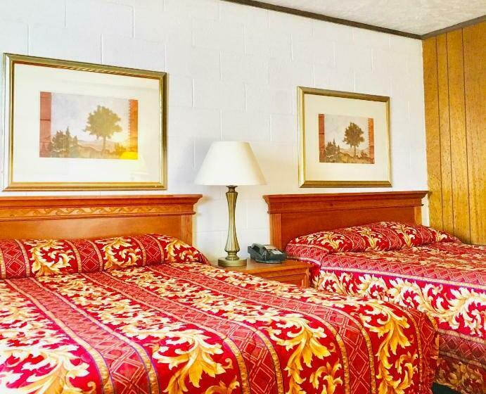 غرفه قياسيه سريرين مزدوجين, Granada Inn Motel   Kalkaska