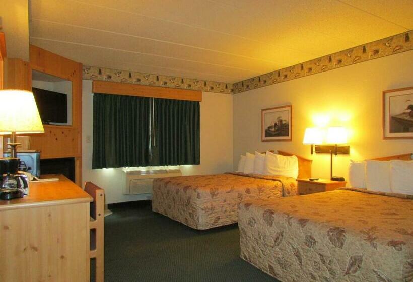 غرفه قياسيه سريرين مزدوجين, Shell Lake Lodge, A Travelodge By Wyndham